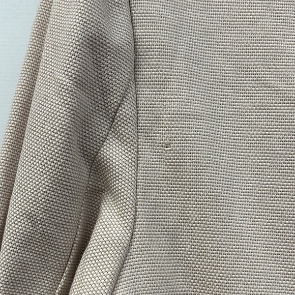 NWT WeWoreWhat Tweed Relaxed Single Breasted Oversized Blazer Jacket Beige Small - Picture 7 of 9